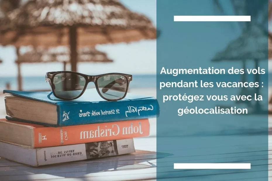 Photo d'une plage avec des livres et des lunettes de soleil en référence aux vacances