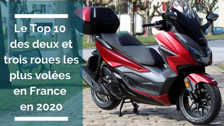 Le top 10 des scooters et motos les plus volés en France