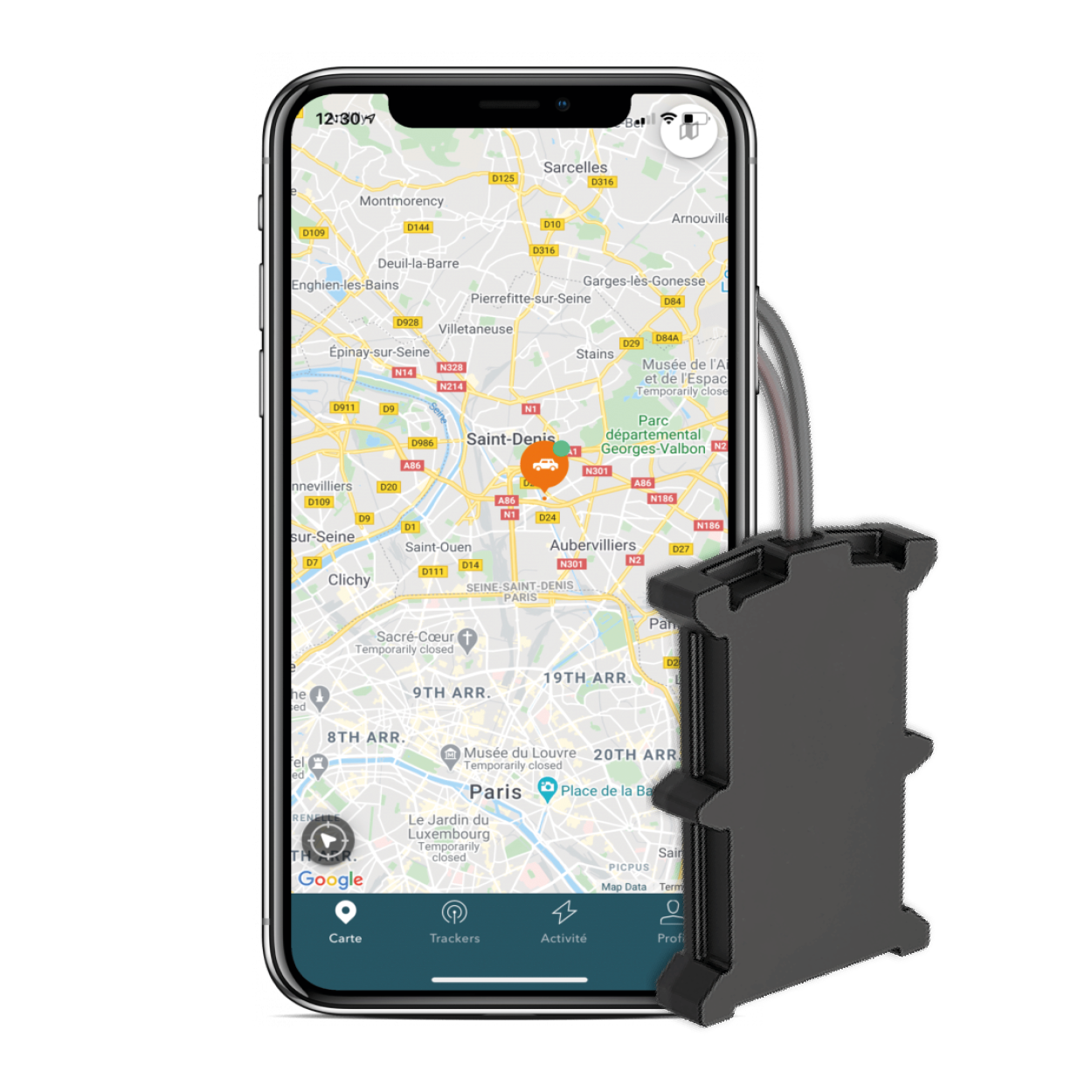 Traceur GPS React (Carte SIM & abonnement 1 an inclus) - TRAKmy