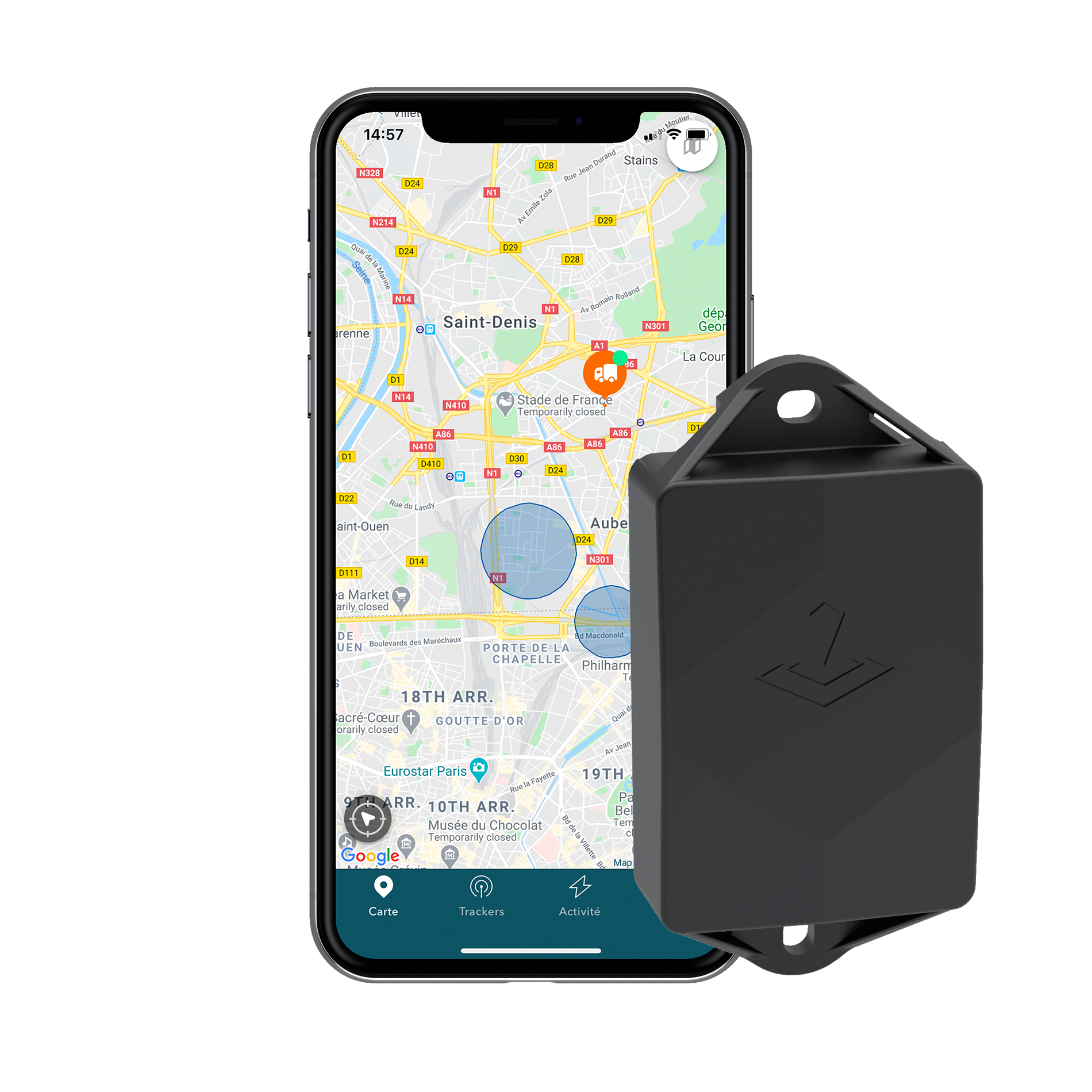 Traceur GPS voiture autonome sans carte sim avec abonnement compris