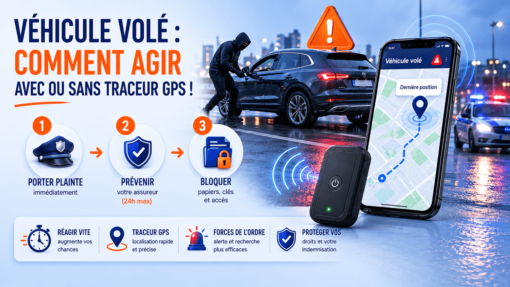 Que faire en cas de vol de voiture