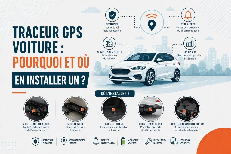 Traceur GPS voiture : pourquoi et où en installer un ?