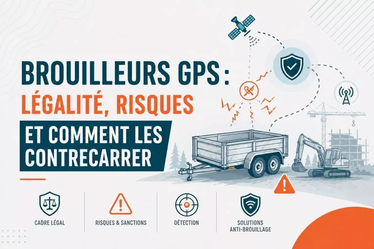 Brouilleurs GPS : légalité, risques et comment les contrecarrer | TRAKmy