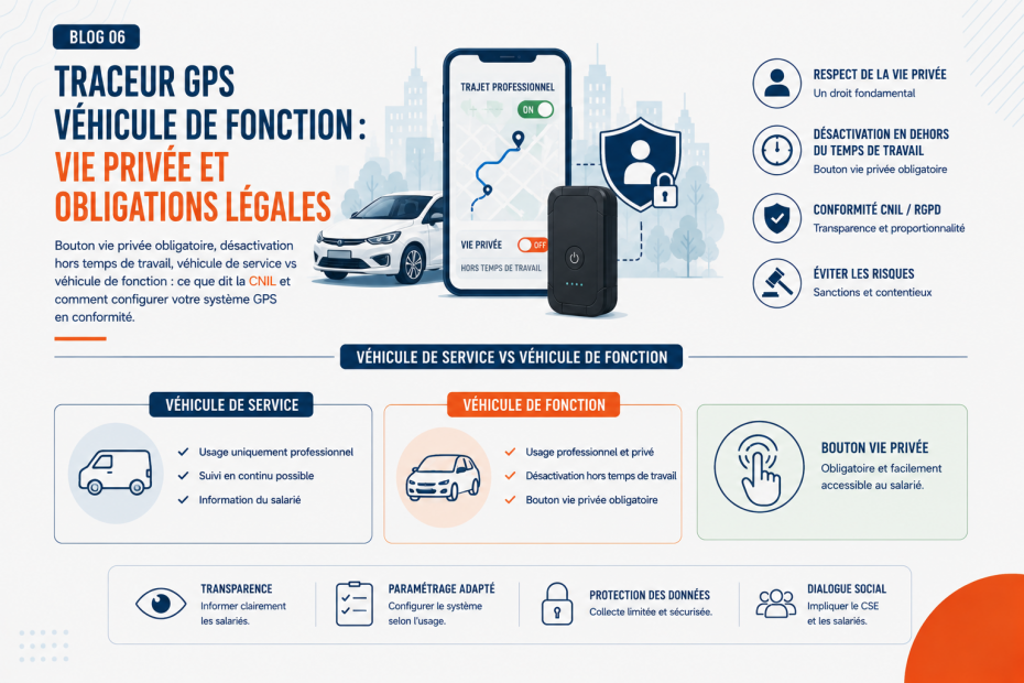 Infographie sur le traceur GPS véhicule