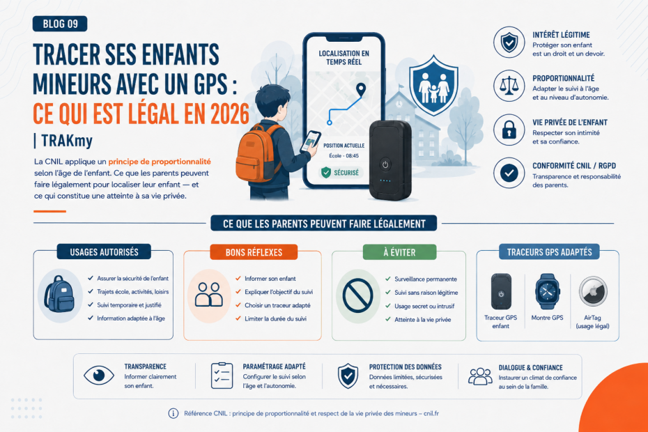 Suivi GPS des enfants : ce qui est légal en 2026