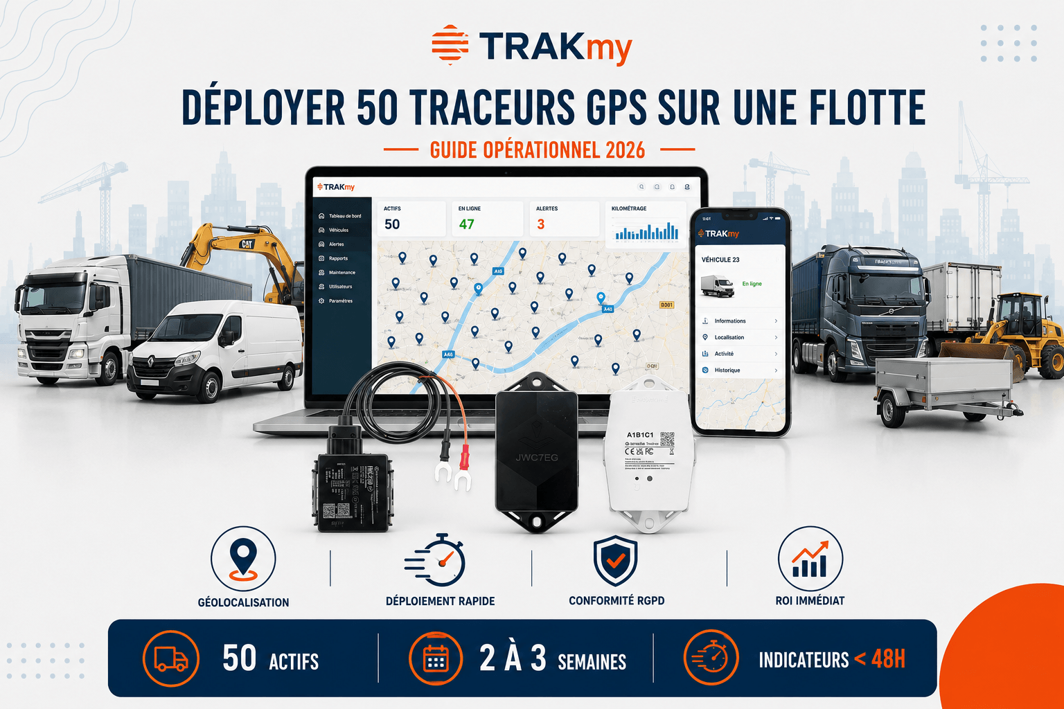 Gestion de flotte avec TRAKmy