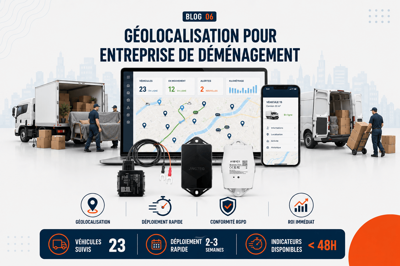 Géolocalisation pour entreprise de déménagement
