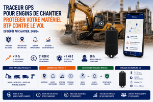 Traceur GPS pour engins de chantier