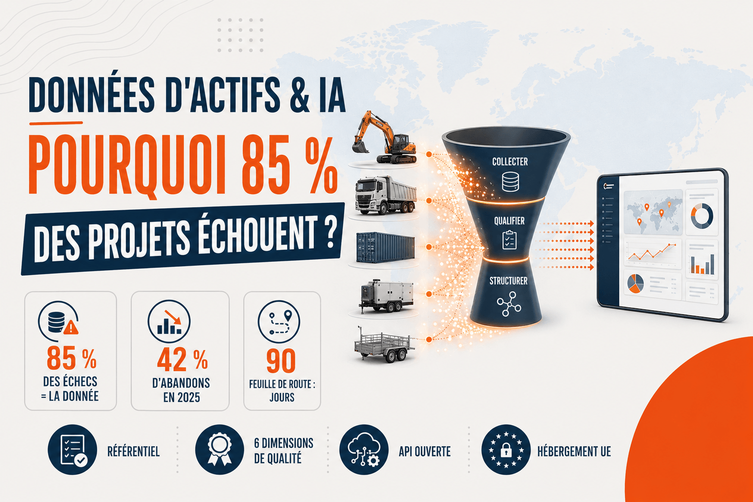 Données d'actifs pour l'IA : 85 % des projets échouent à cause de la qualité de la donnée, pas du modèle