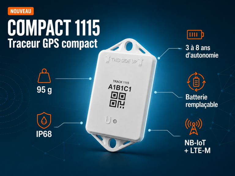 COMPACT 1115 : traceur GPS compact NB-IoT et LTE-M | TRAKmy