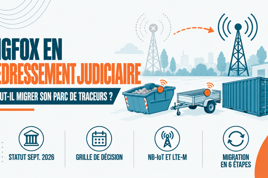 Sigfox redressement judiciaire, UnaBiz redressement judiciaire, Sigfox NB-IoT, remplacer traceur Sigfox, avenir Sigfox