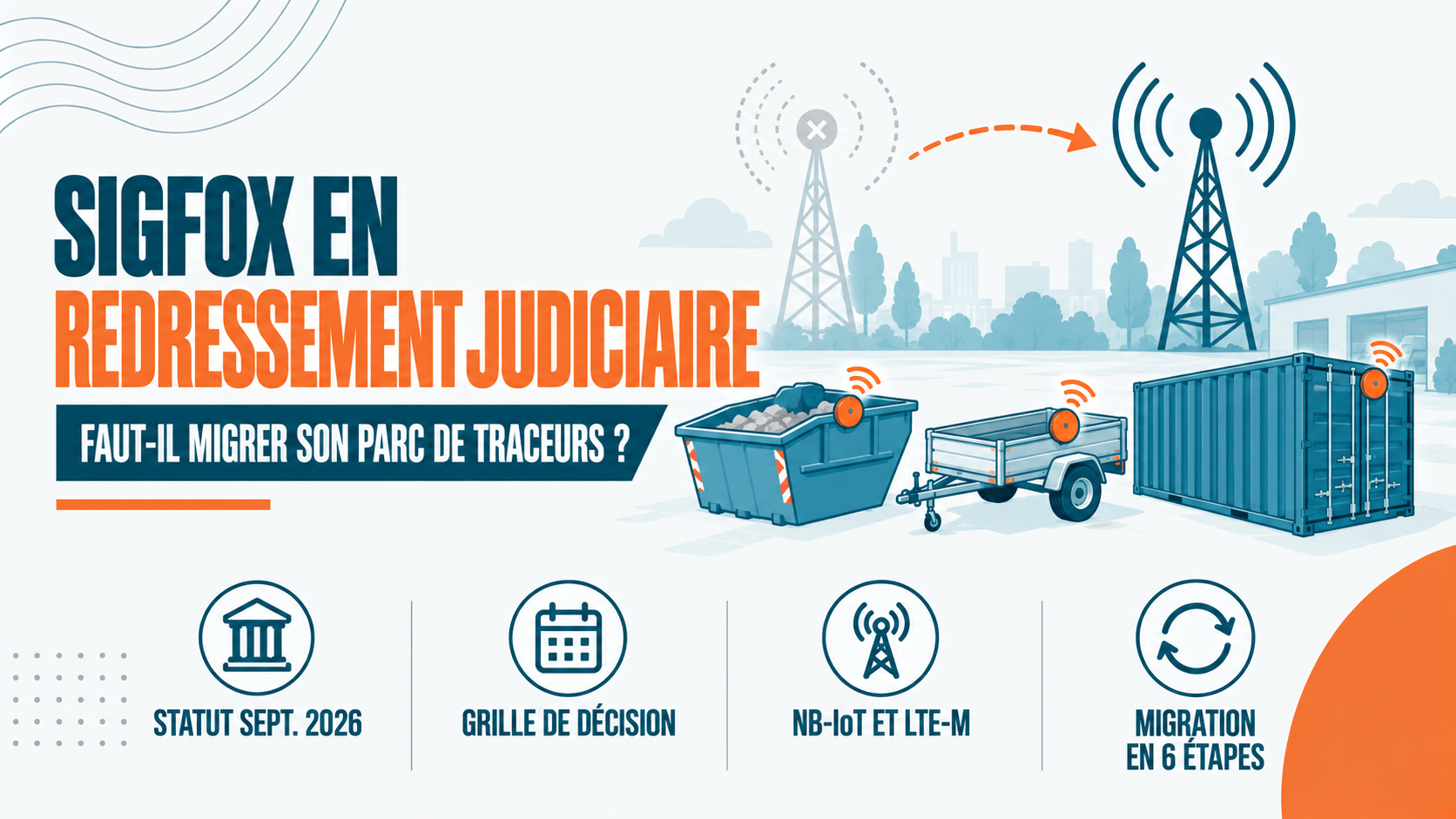 Sigfox redressement judiciaire, UnaBiz redressement judiciaire, Sigfox NB-IoT, remplacer traceur Sigfox, avenir Sigfox